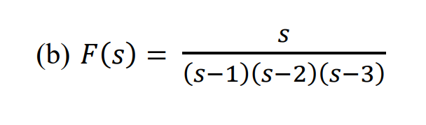 Solved Find the inverse Laplace transforms of the following