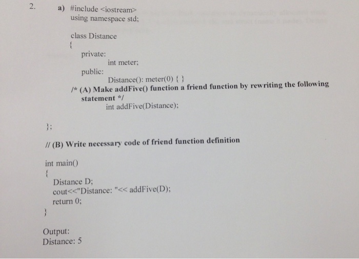 Solved Fill in the missing code in c++ a) # include