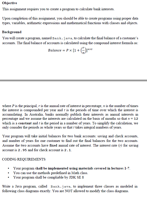 Solved Objective This assignment requires you to create a | Chegg.com