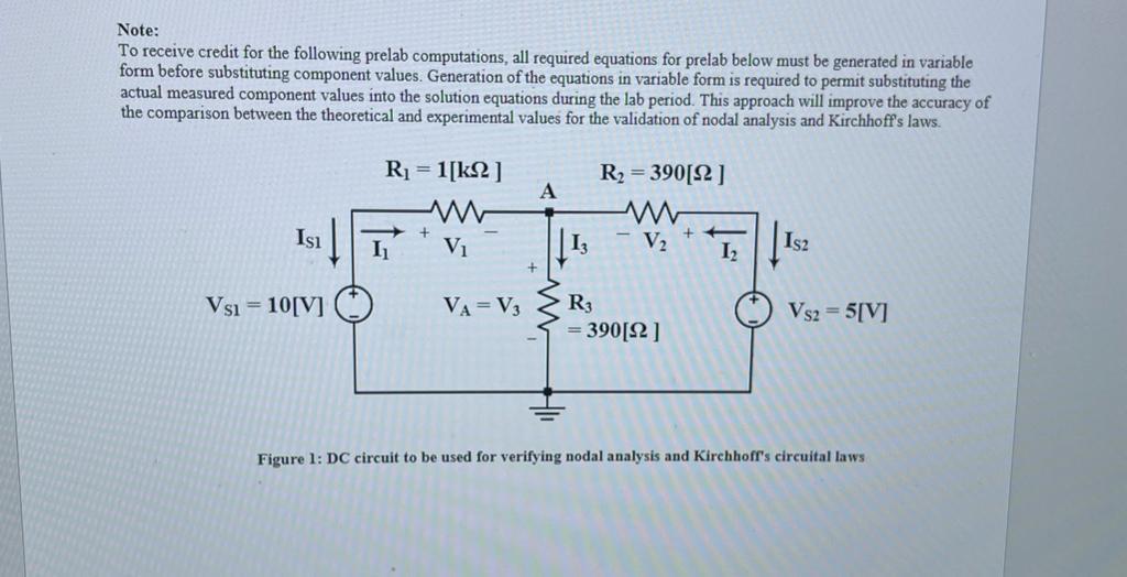 Solved For the circuit shown in figure 1, compute all | Chegg.com