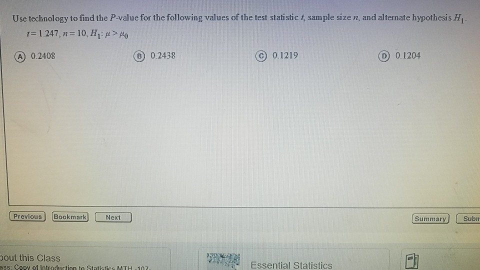 Solved Use technology to find the P-value for the following | Chegg.com