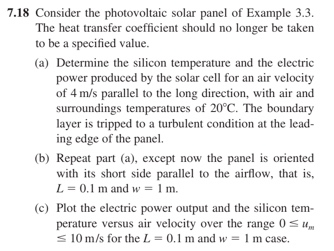 Solved 7.18 Consider the photovoltaic solar panel of Example | Chegg.com