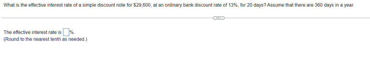 Solved What is the effective interest rate of a simple | Chegg.com
