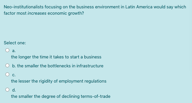 Solved Neo Institutionalists Focusing On The Business Env Chegg Com