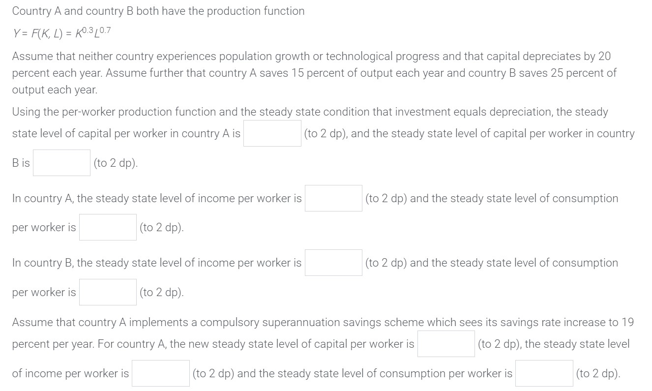 Solved Country A And Country B Both Have The Production F Chegg Com