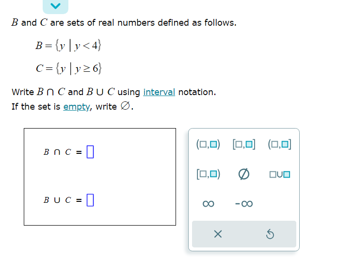 Solved B And C Are Sets Of Real Numbers Defined As Follows. | Chegg.com