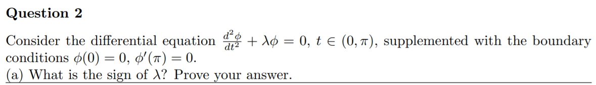 Solved Question 2 Consider the differential equation *** + | Chegg.com