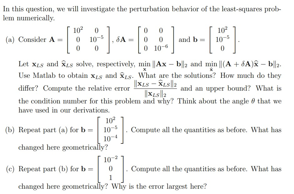 Solved In this question, we will investigate the | Chegg.com