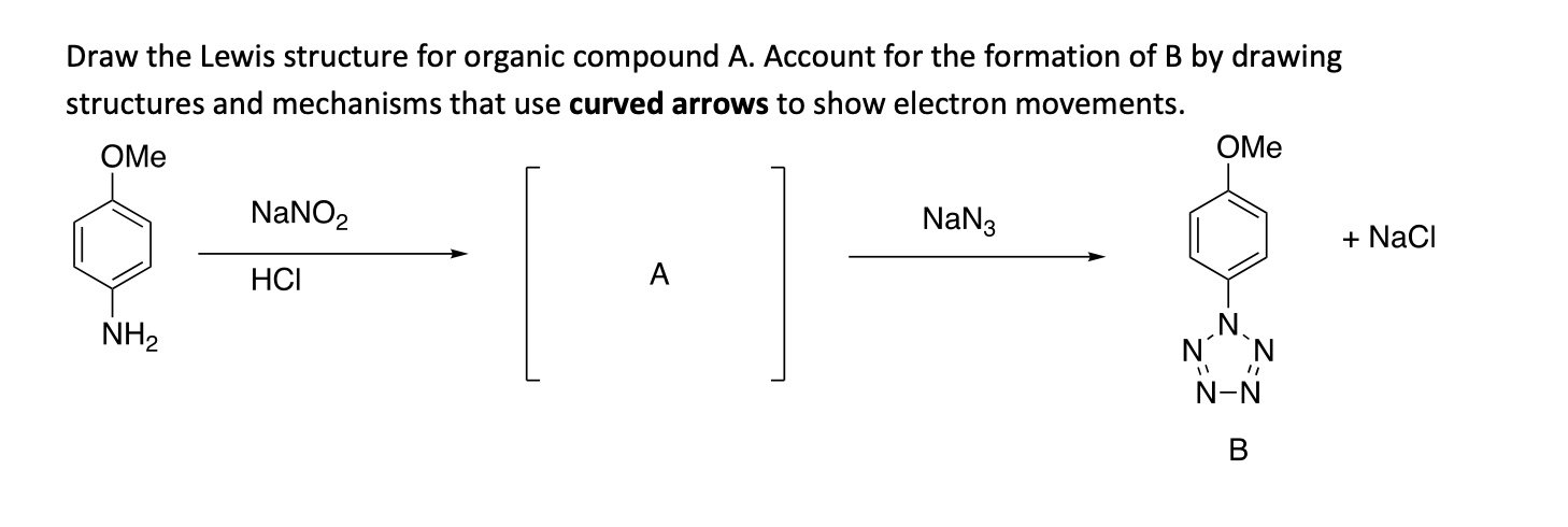 Solved Draw the Lewis structure for organic compound A. | Chegg.com