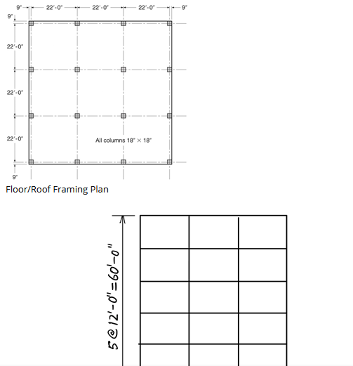 Solved 1. for the concrete moment frame building given, what | Chegg.com