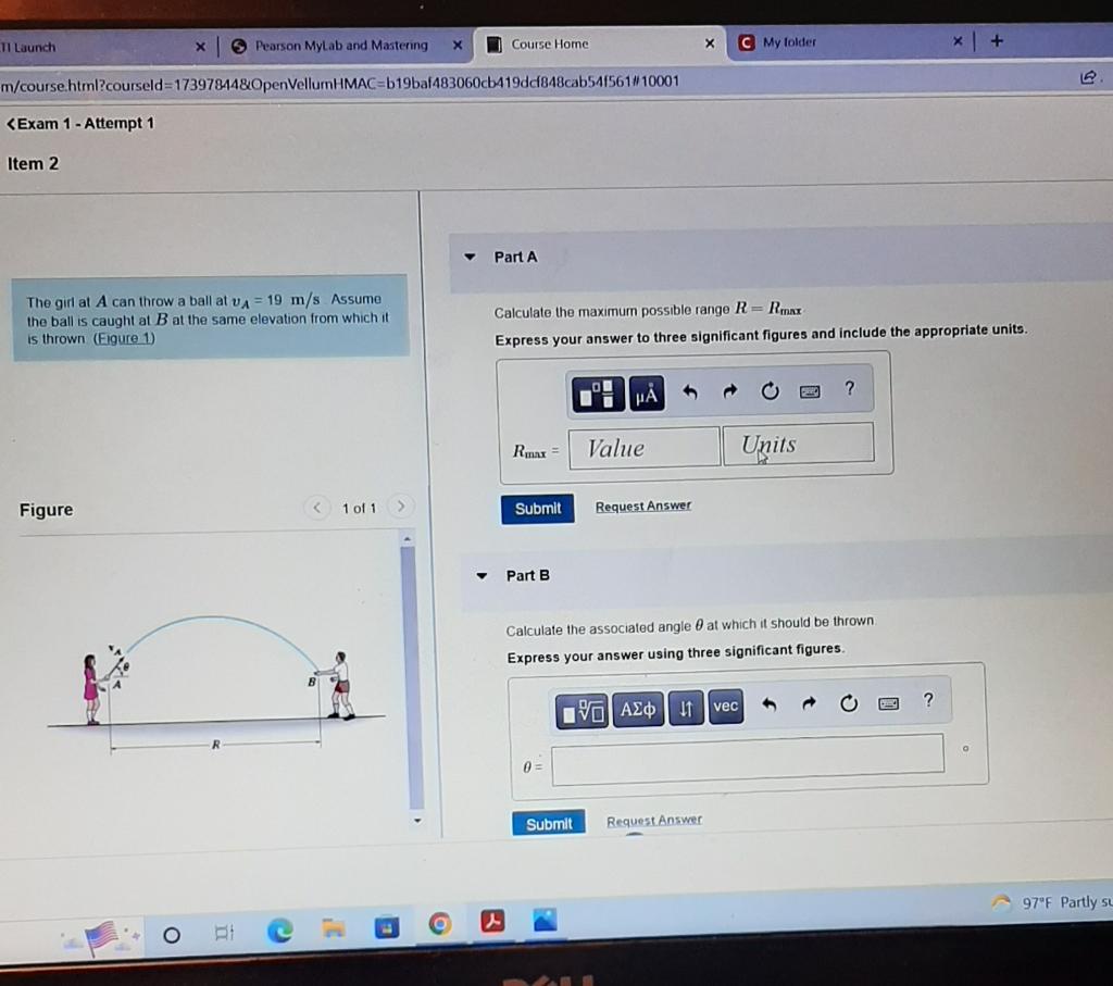 Solved TI Launch Pearson MyLab and Mastering X Course Home C