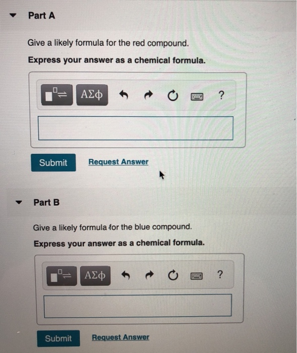 Solved Give the likely formula... Express your answer as a