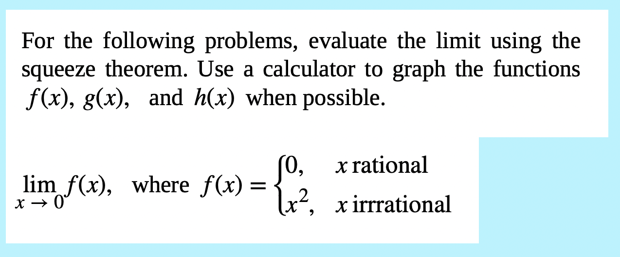 Squeeze deals theorem calculator