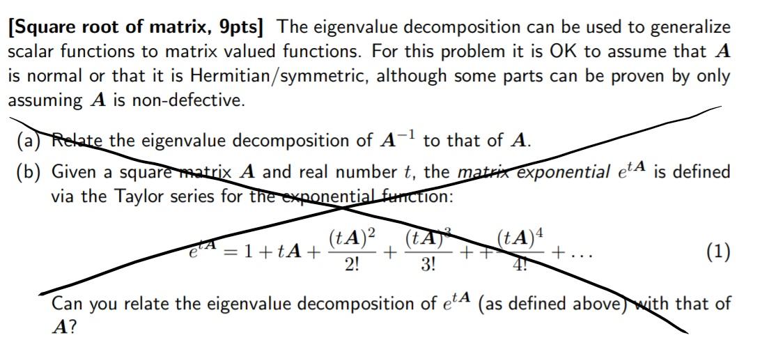 eigenvalues of square root of matrix