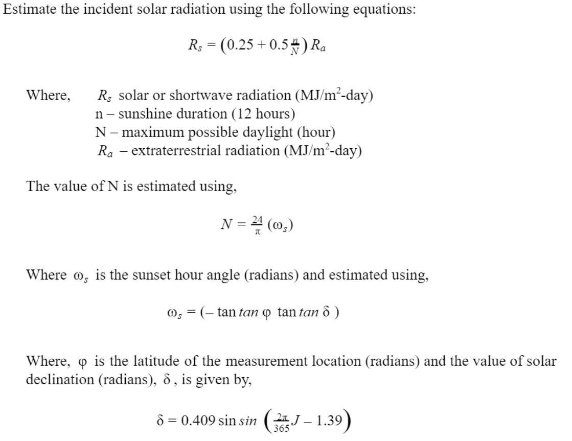 solved-estimate-the-incident-solar-radiation-using-the-chegg