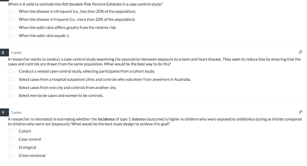 When is it valid to estimate the Attributable Risk | Chegg.com