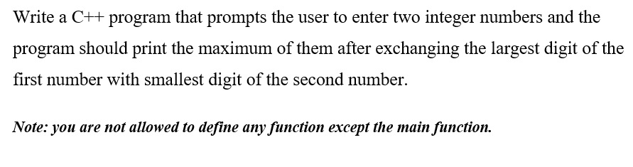 Solved Write a C++ program that prompts the user to enter | Chegg.com