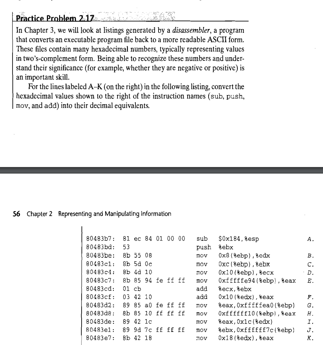 Solved Practice Problem 217In Chapter 3, ﻿we will look at | Chegg.com