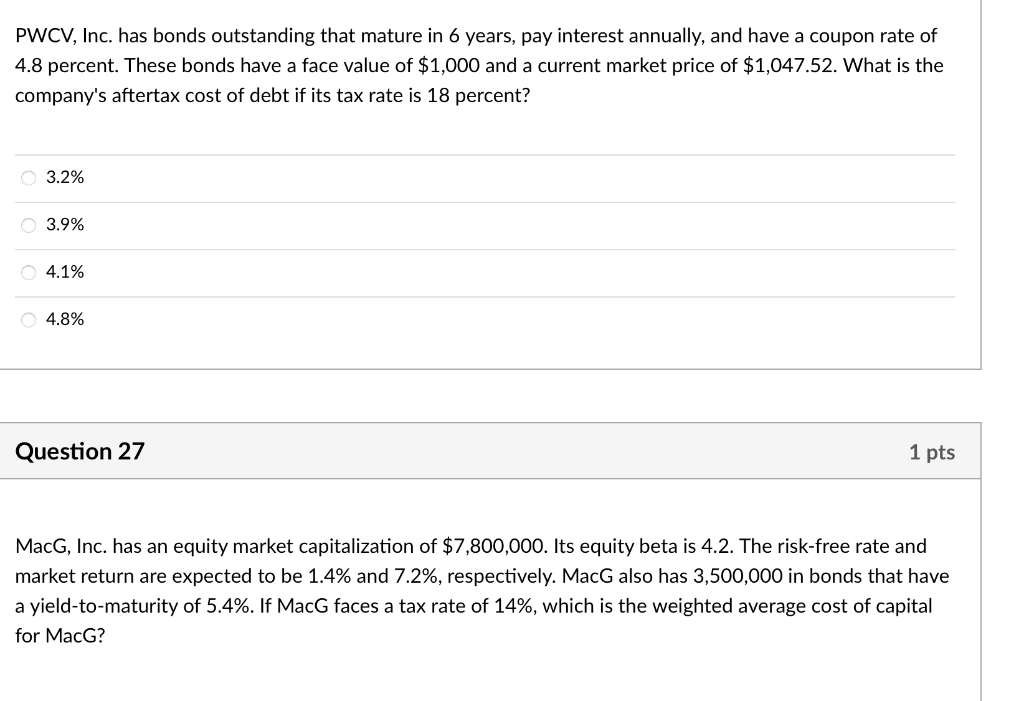 Weighted Average Maturity Bonds