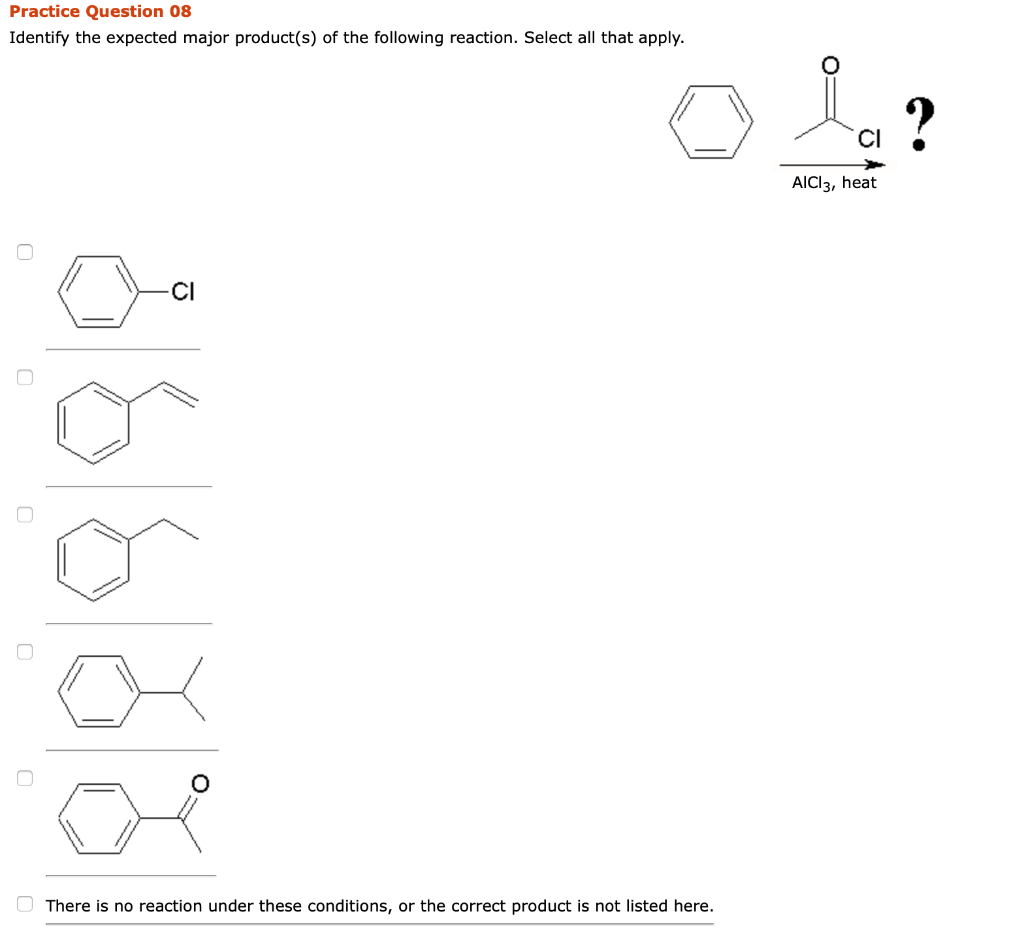 Solved Practice Question 08 Identify the expected major | Chegg.com