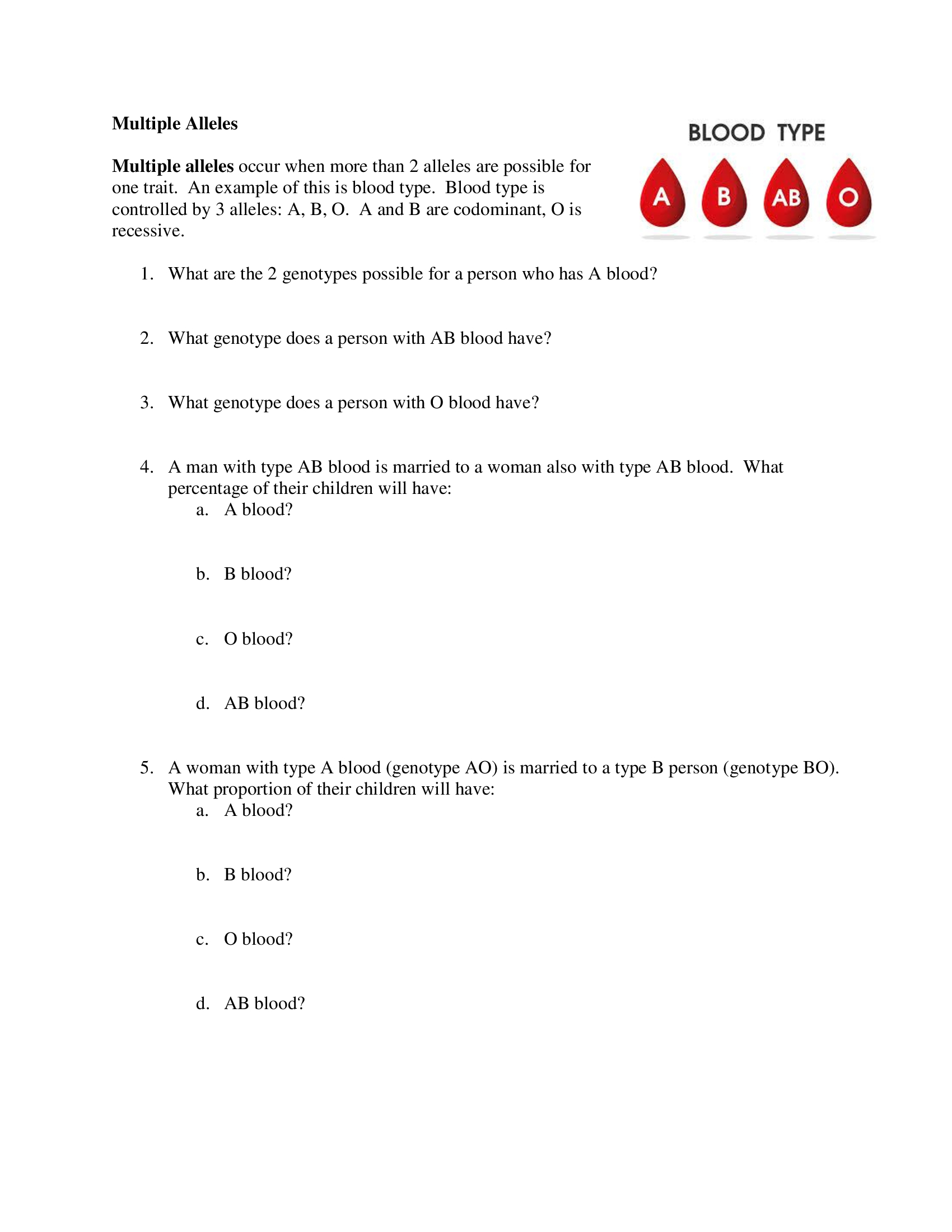 4. A Man With Type AB Blood Is Married To A Woman | Chegg.com