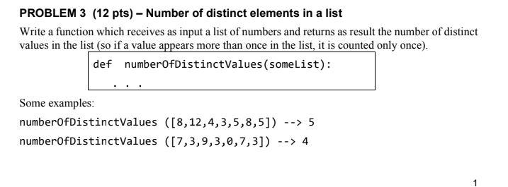 Solved PROBLEM 3 (12 pts) – Number of distinct elements in a | Chegg.com