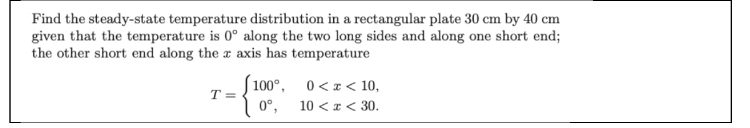 Solved Find the steady-state temperature distribution in a | Chegg.com