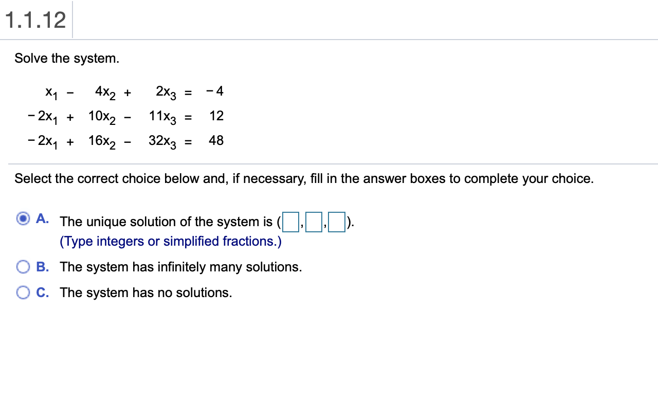 Solved Score: 0 of 1 pt 1.1.16 Determine if the given system | Chegg.com