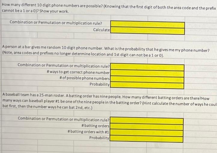 How Many Combinations Of 10 Digit Phone Numbers