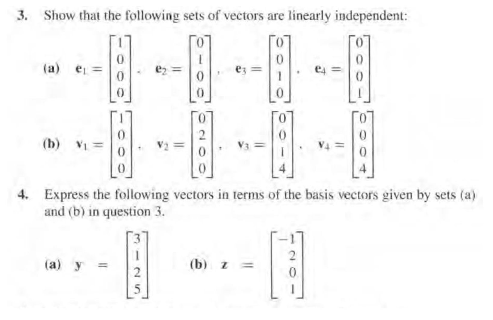 Solved 3. Show that the following sets of vectors are | Chegg.com