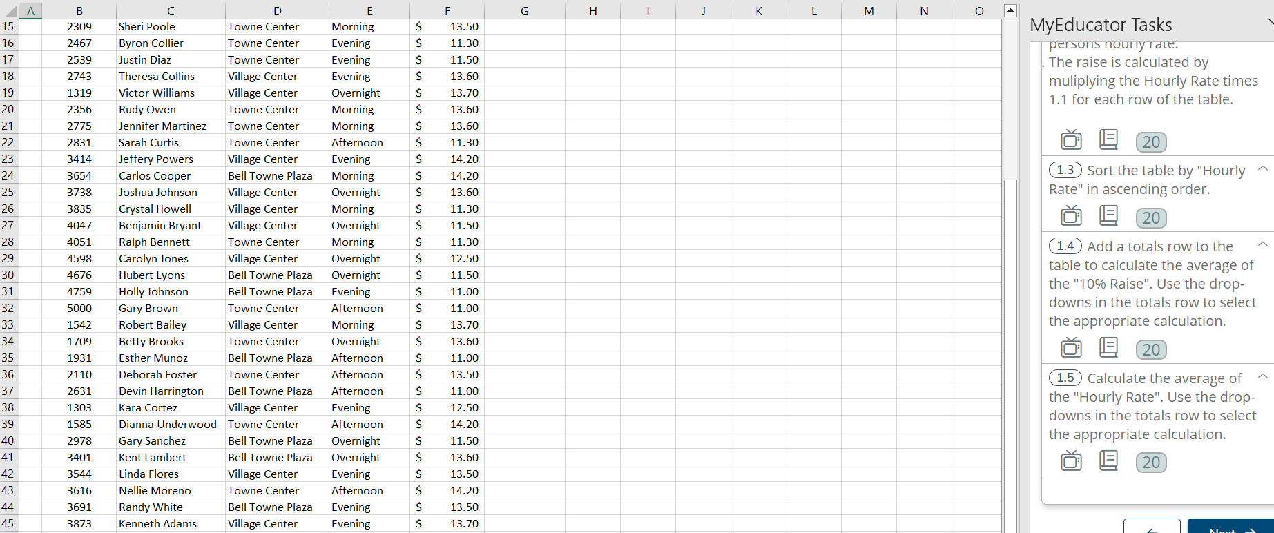 1-1-create-a-table-from-the-existing-data-in-range-chegg