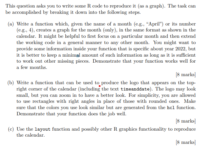 Solved This question asks you to write some R code to | Chegg.com