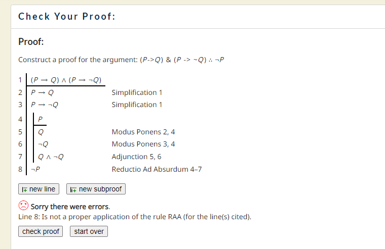 Solved Check Your Proof:Proof:Construct a proof for the | Chegg.com