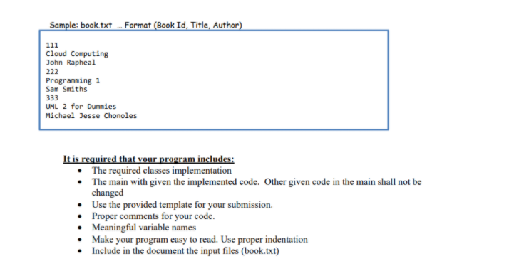 in c++ class Book { private: char author[50]; char | Chegg.com