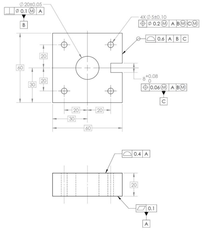 Solved What is the least material condition (LMC) of the | Chegg.com