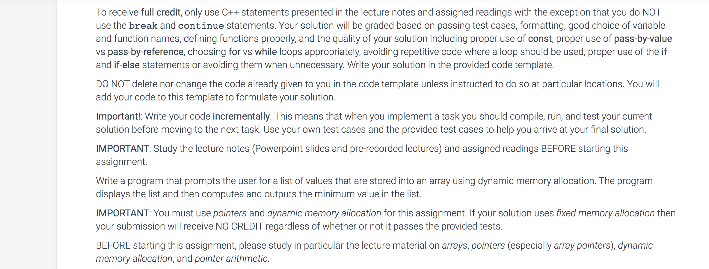 Solved Write code in c++, make sure all tests pass, and read | Chegg.com