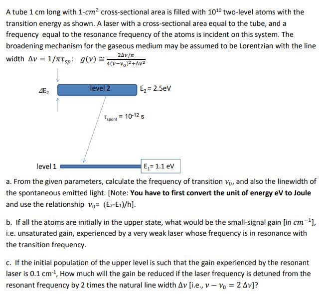 Solved A tube 1 cm long with 1-cm2 cross-sectional area is | Chegg.com