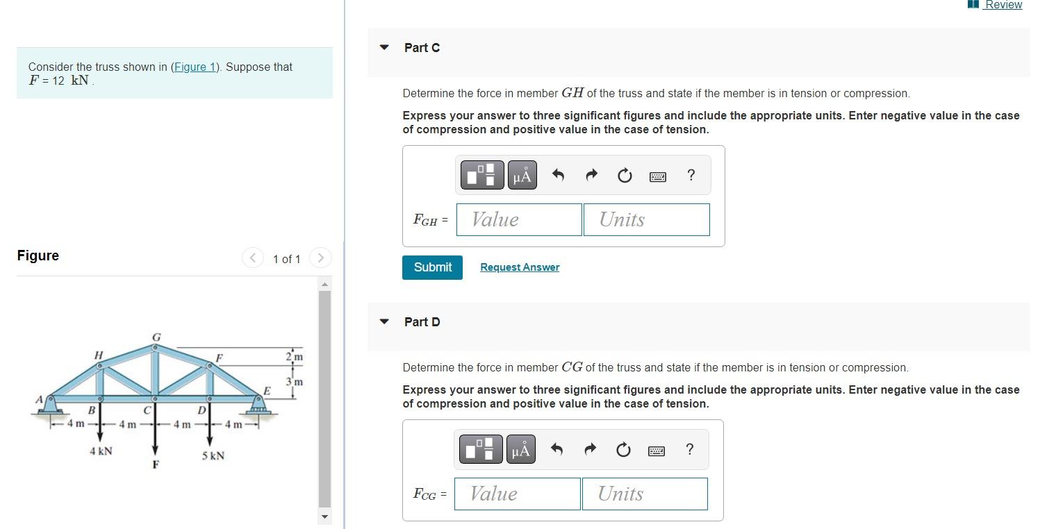 Solved Consider the truss shown in (Figure 1). Suppose that | Chegg.com