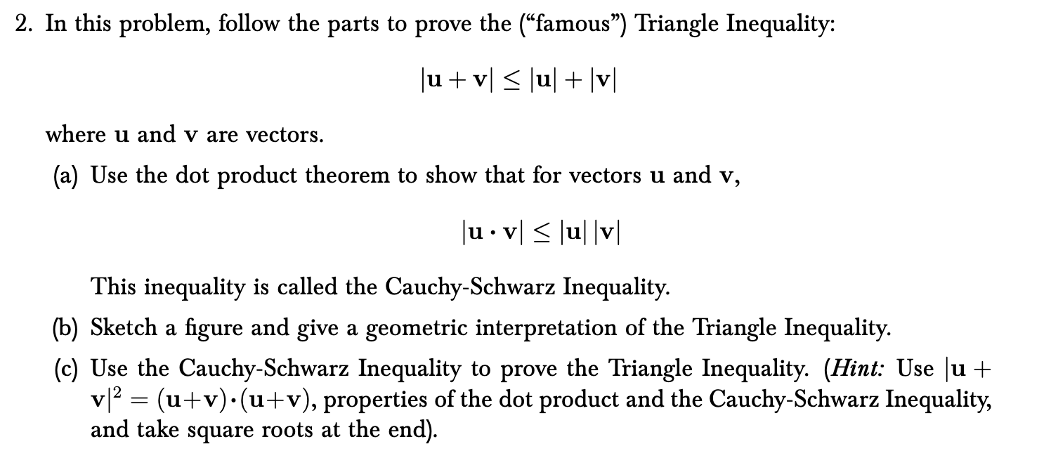 Solved In This Problem, Follow The Parts To Prove The | Chegg.com