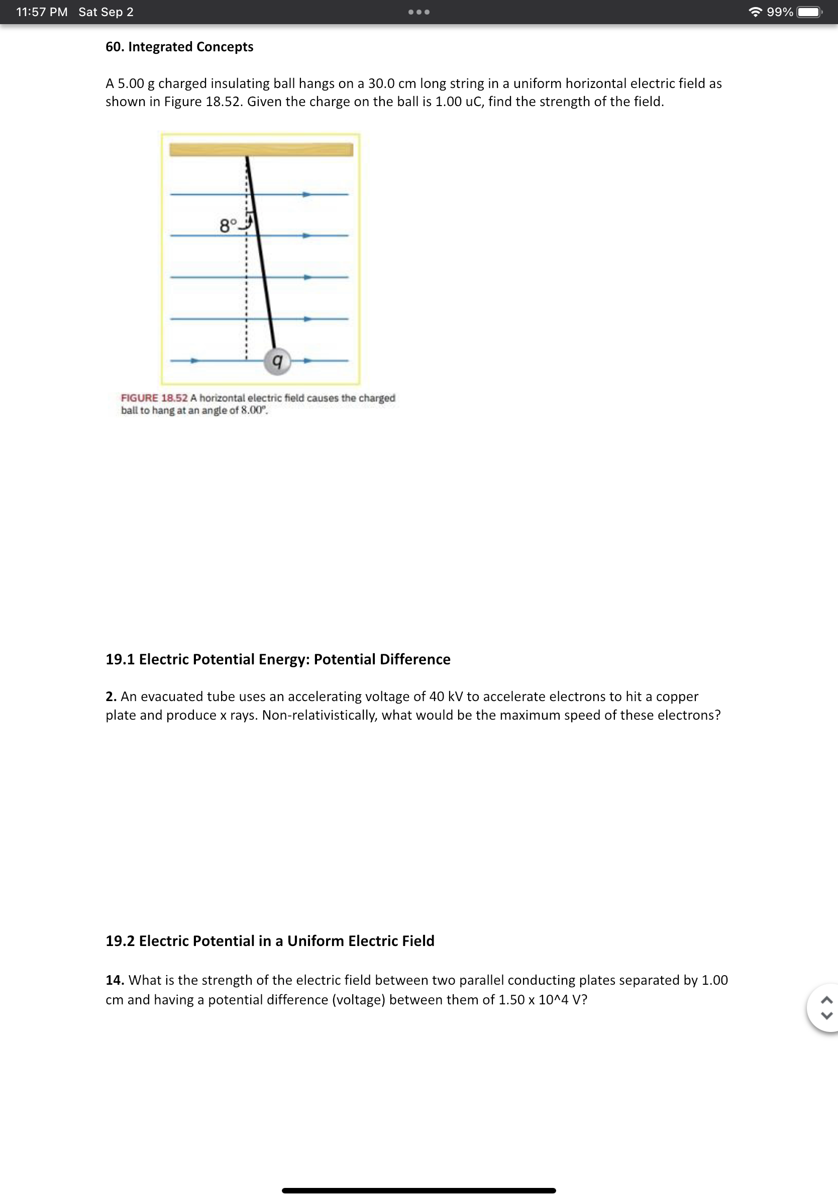 Solved Homework 1 18.1 Static Electricity and Charge: | Chegg.com