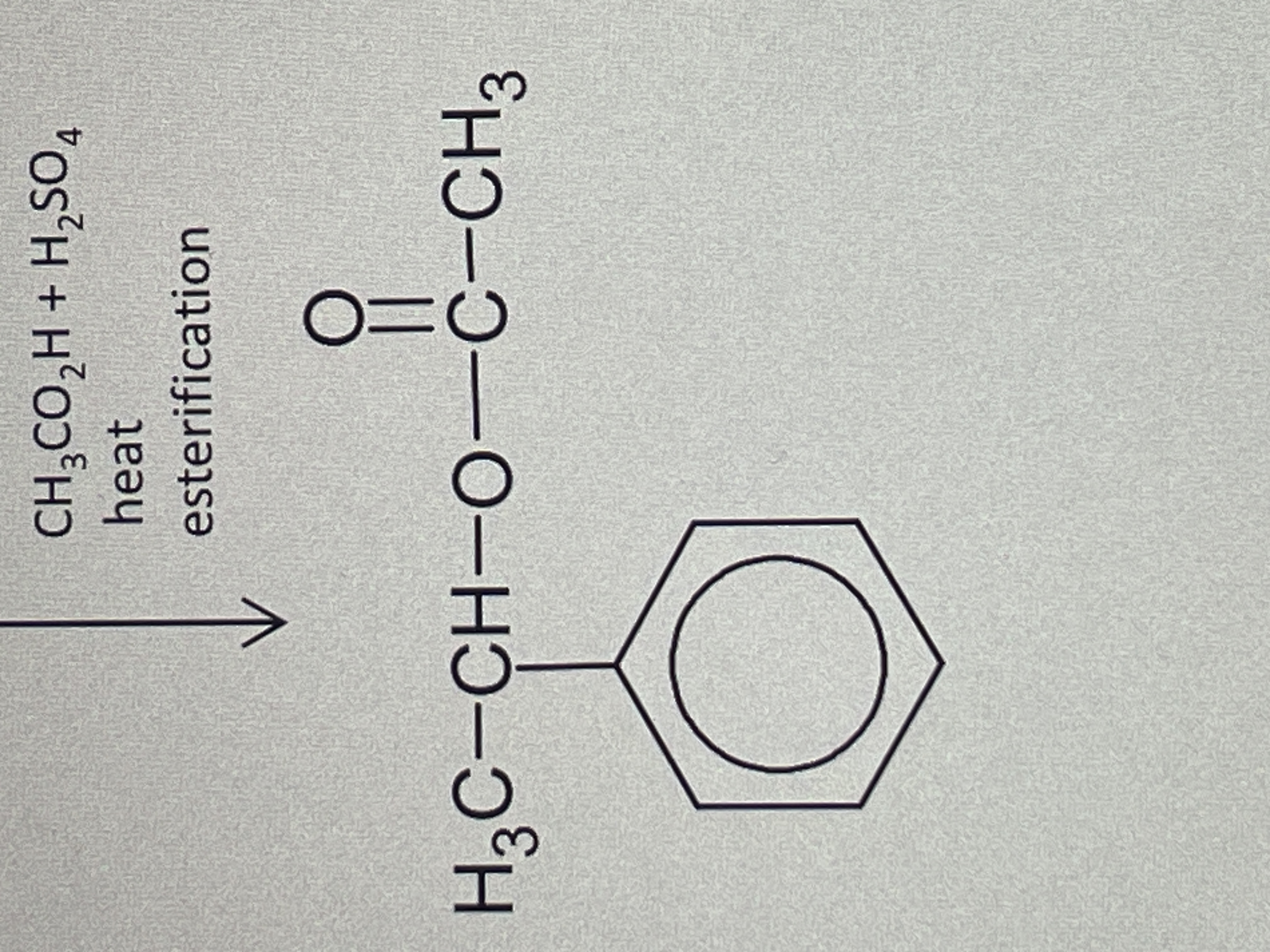 Solved CH3CO2H+H2SO4 heat esterification