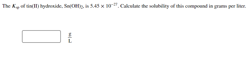 Solved Express Ksp In Terms Of Molar Solubility X For The