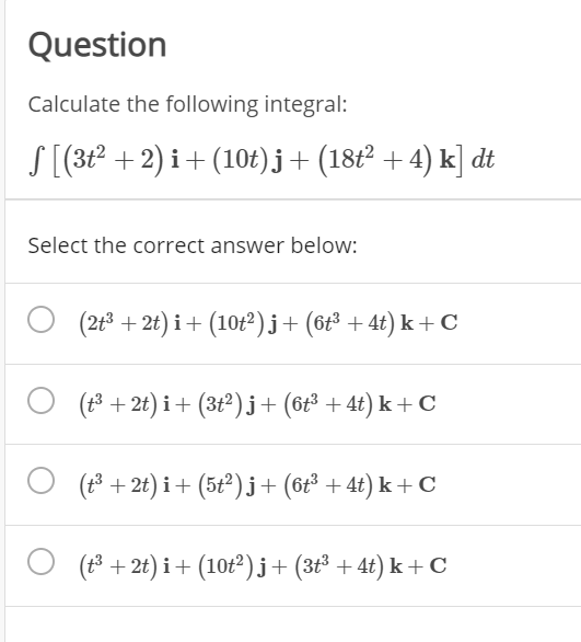 Solved Question Calculate The Following Integral S 3 2 Chegg Com