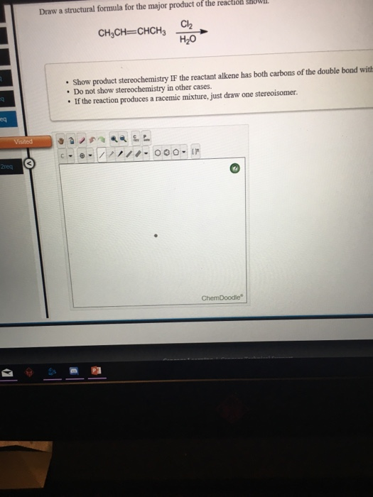 Solved Draw a structural formula for the major product of | Chegg.com
