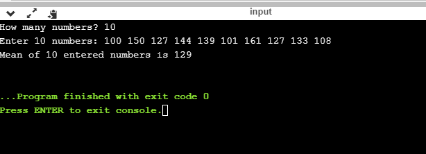 Solved 4 Write Program Using Loop Calculate Mean Average Series Numbers User Specify Many Values Q