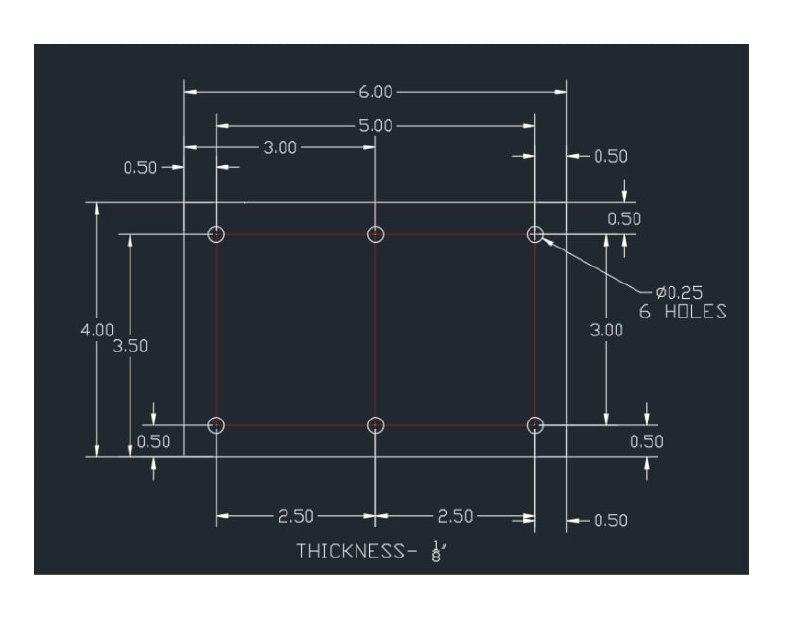 Make a program of below cad using gcode. spindle 1100