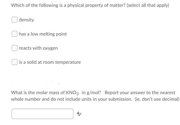 solved-which-of-the-following-is-a-physical-property-of-chegg