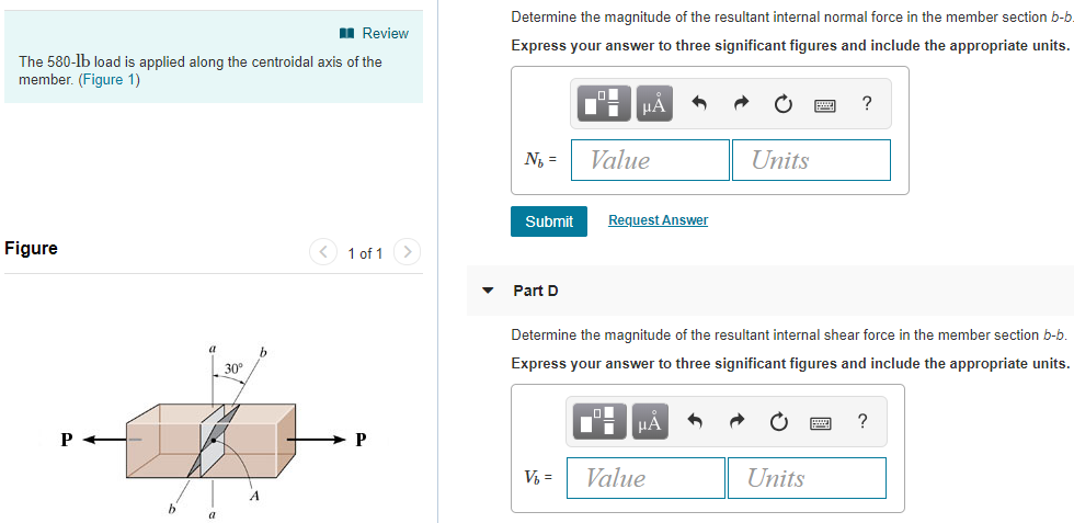 Solved Determine The Magnitude Of The Resultant Internal | Chegg.com