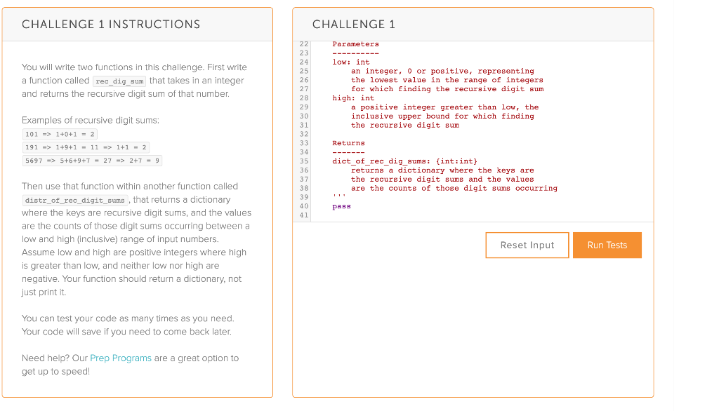 Solved CHALLENGE 1 INSTRUCTIONS CHALLENGE 1 Parameters You | Chegg.com