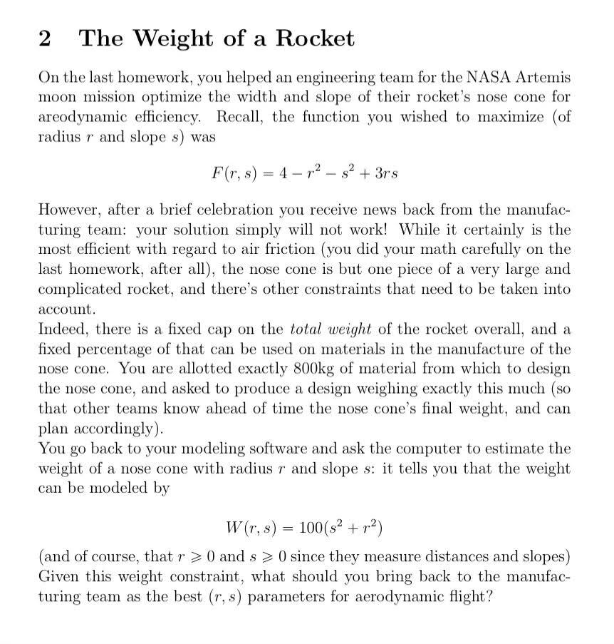 solved-2-the-weight-of-a-rocket-on-the-last-homework-you-chegg